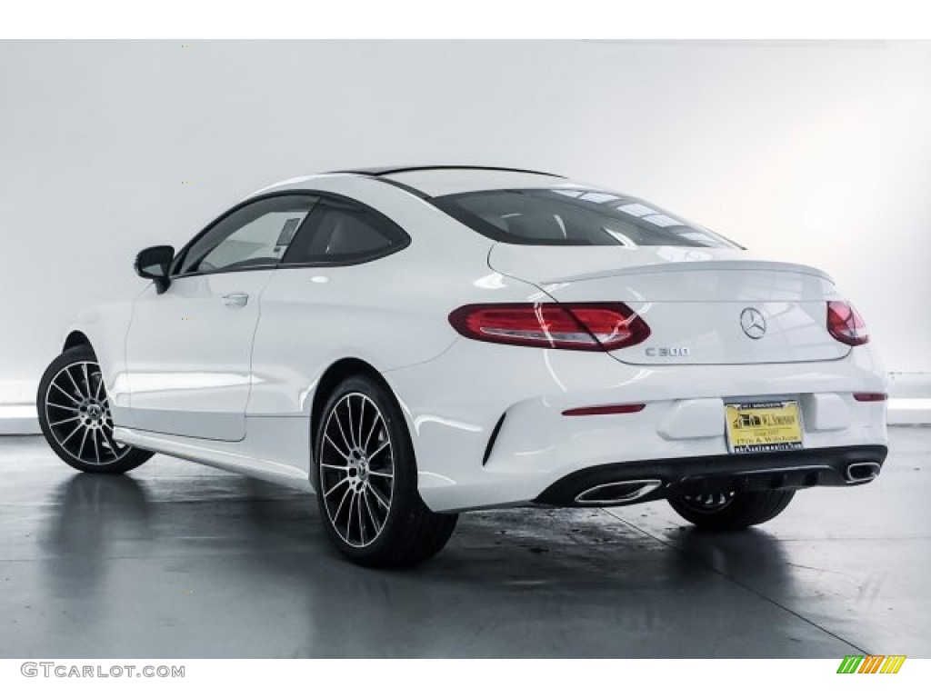 2018 C 300 Coupe - Polar White / Silk Beige/Black photo #3