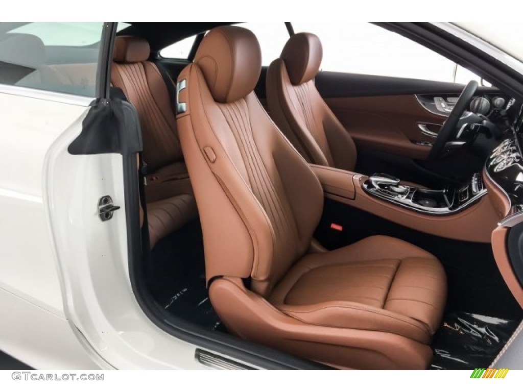 2018 E 400 Coupe - designo Diamond White Metallic / Saddle Brown/Black photo #2