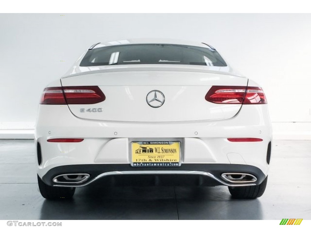 2018 E 400 Coupe - designo Diamond White Metallic / Saddle Brown/Black photo #4