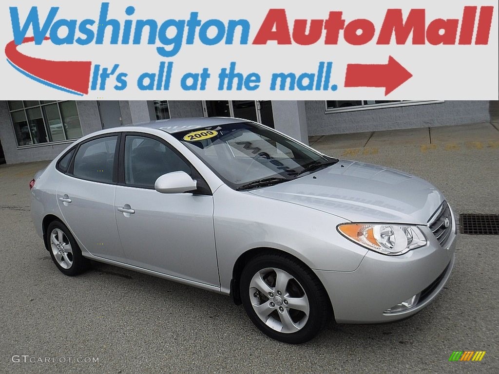2009 Elantra GLS Sedan - Quicksilver / Black photo #1