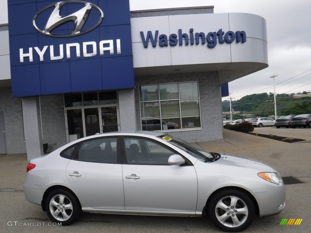 2009 Elantra GLS Sedan - Quicksilver / Black photo #2