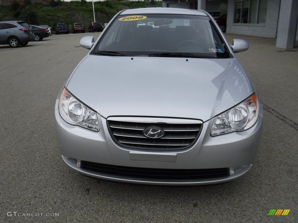 2009 Elantra GLS Sedan - Quicksilver / Black photo #4