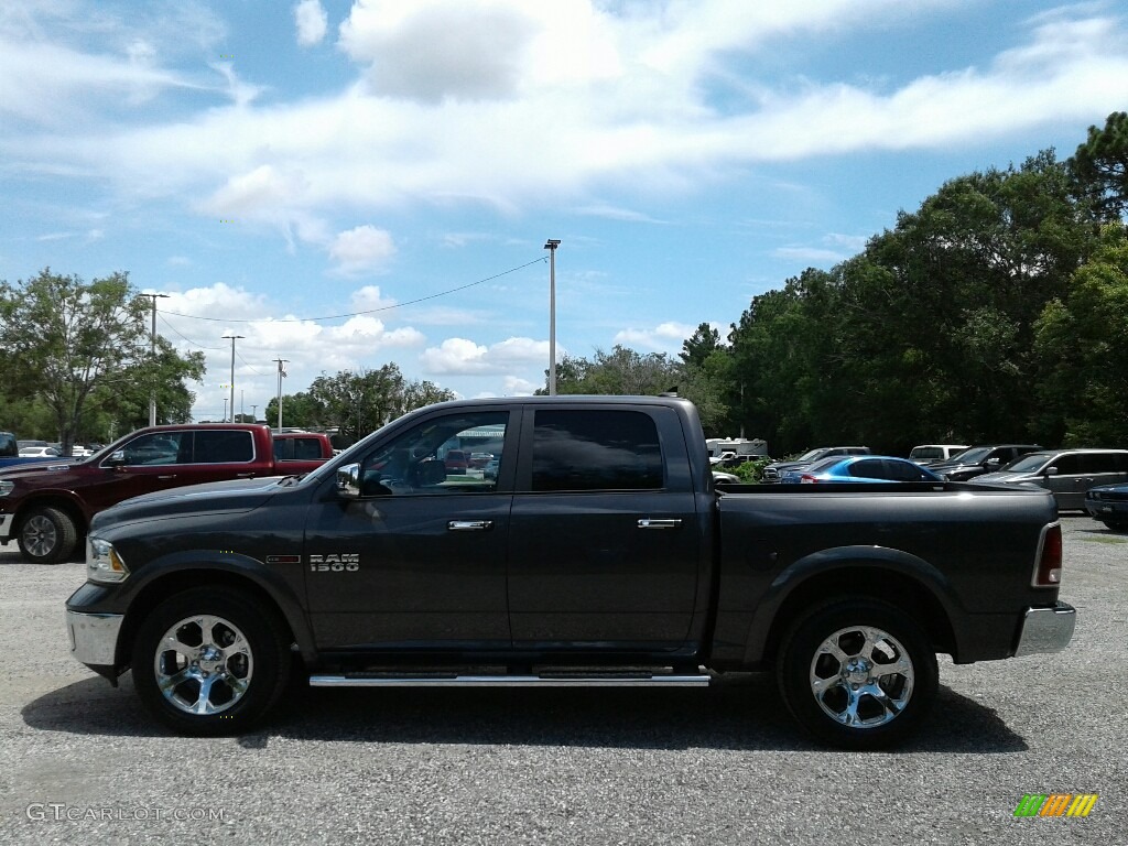 2018 1500 Laramie Crew Cab - Granite Crystal Metallic / Black photo #2