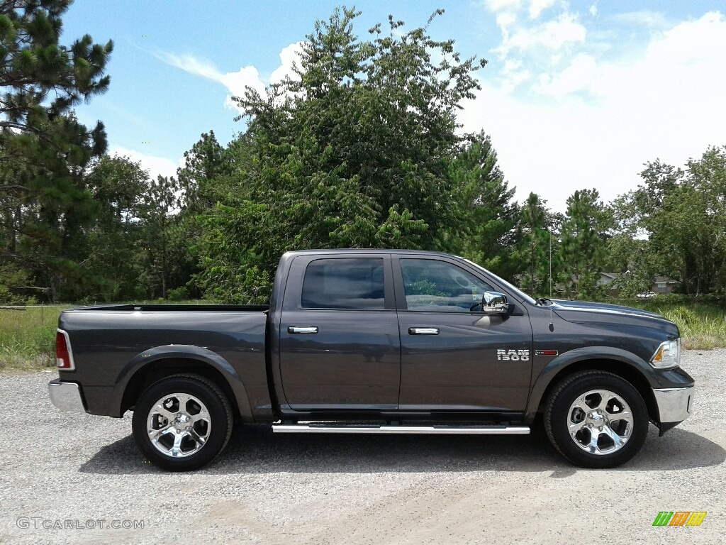 2018 1500 Laramie Crew Cab - Granite Crystal Metallic / Black photo #6
