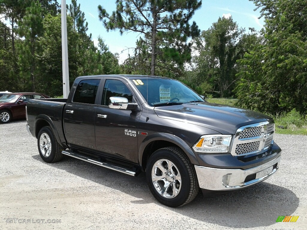 Granite Crystal Metallic 2018 Ram 1500 Laramie Crew Cab Exterior Photo #127697193