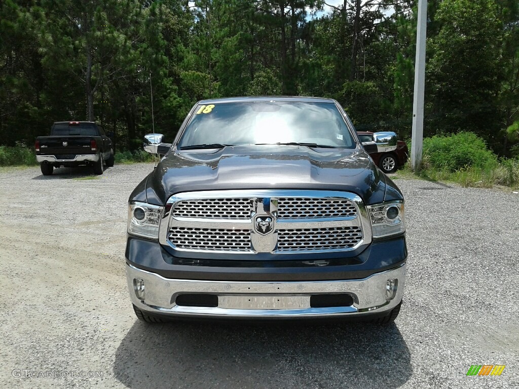2018 1500 Laramie Crew Cab - Granite Crystal Metallic / Black photo #8