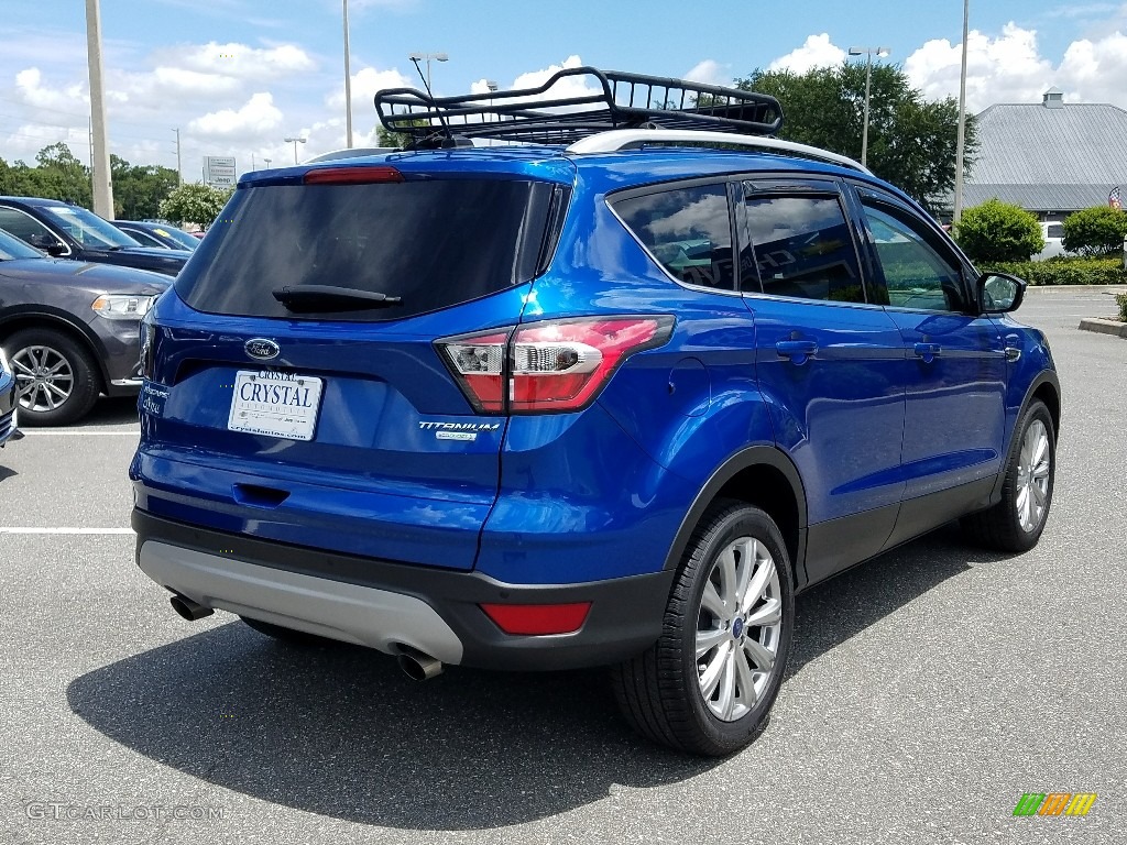 2017 Escape Titanium - Lightning Blue / Charcoal Black photo #5