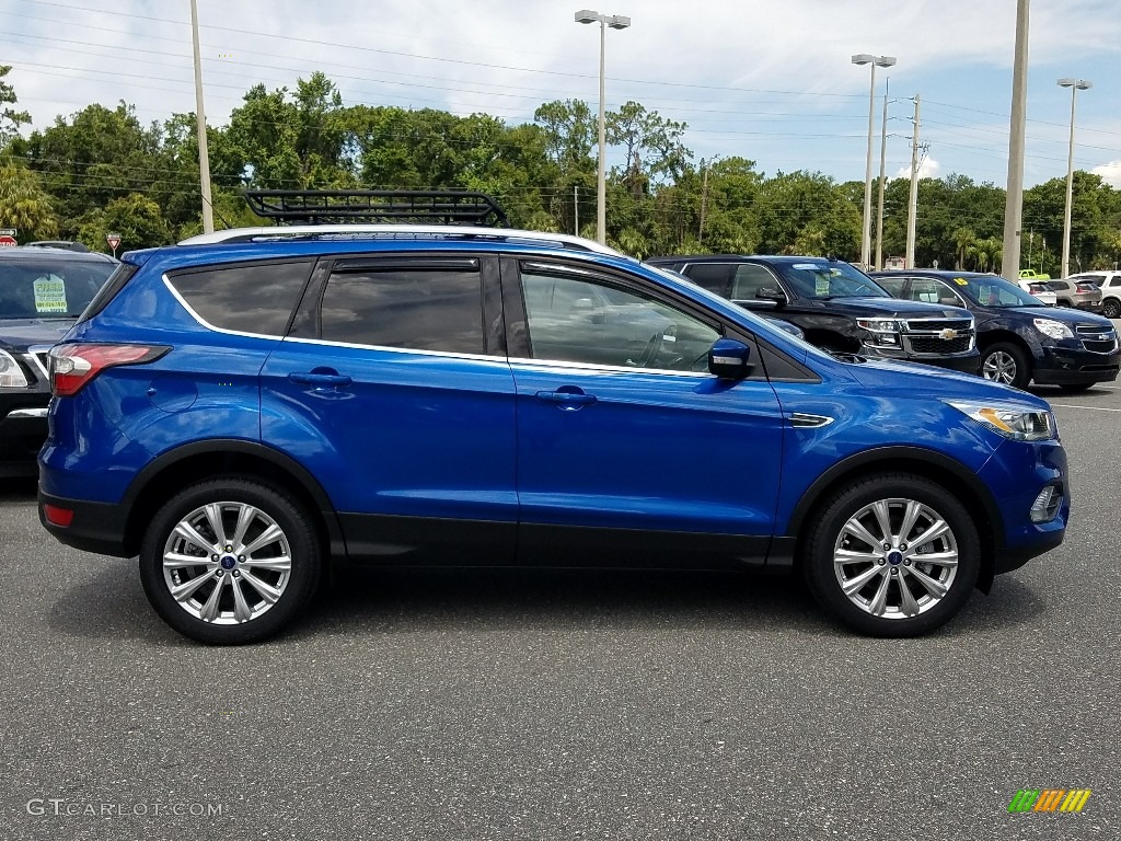 2017 Escape Titanium - Lightning Blue / Charcoal Black photo #6