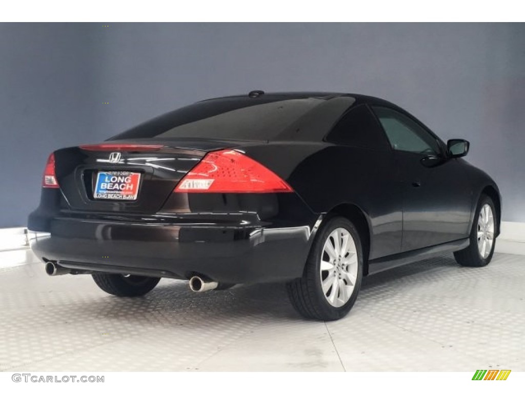 2007 Accord EX V6 Coupe - Nighthawk Black Pearl / Black photo #16