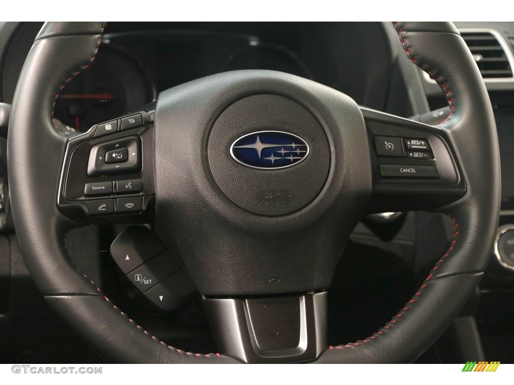 2018 Subaru WRX Limited Carbon Black Steering Wheel Photo #127699377