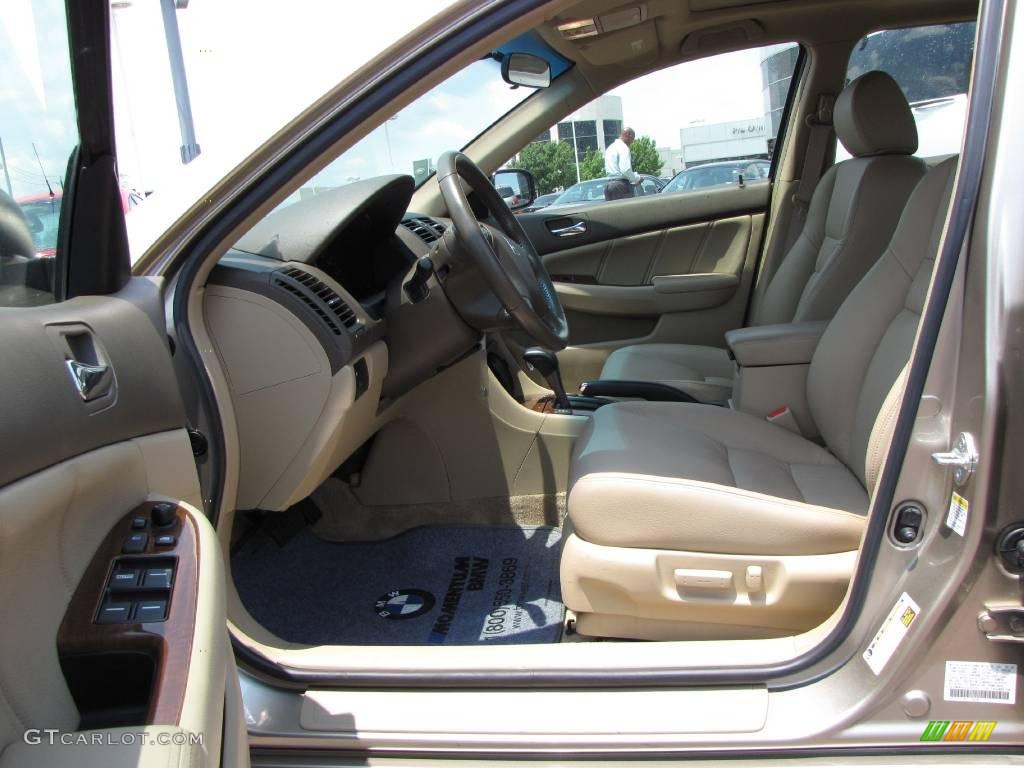 2006 Accord EX-L Sedan - Desert Mist Metallic / Ivory photo #17