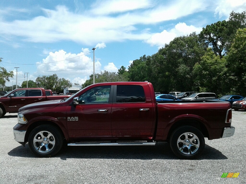 2018 1500 Laramie Crew Cab 4x4 - Delmonico Red Pearl / Black photo #2