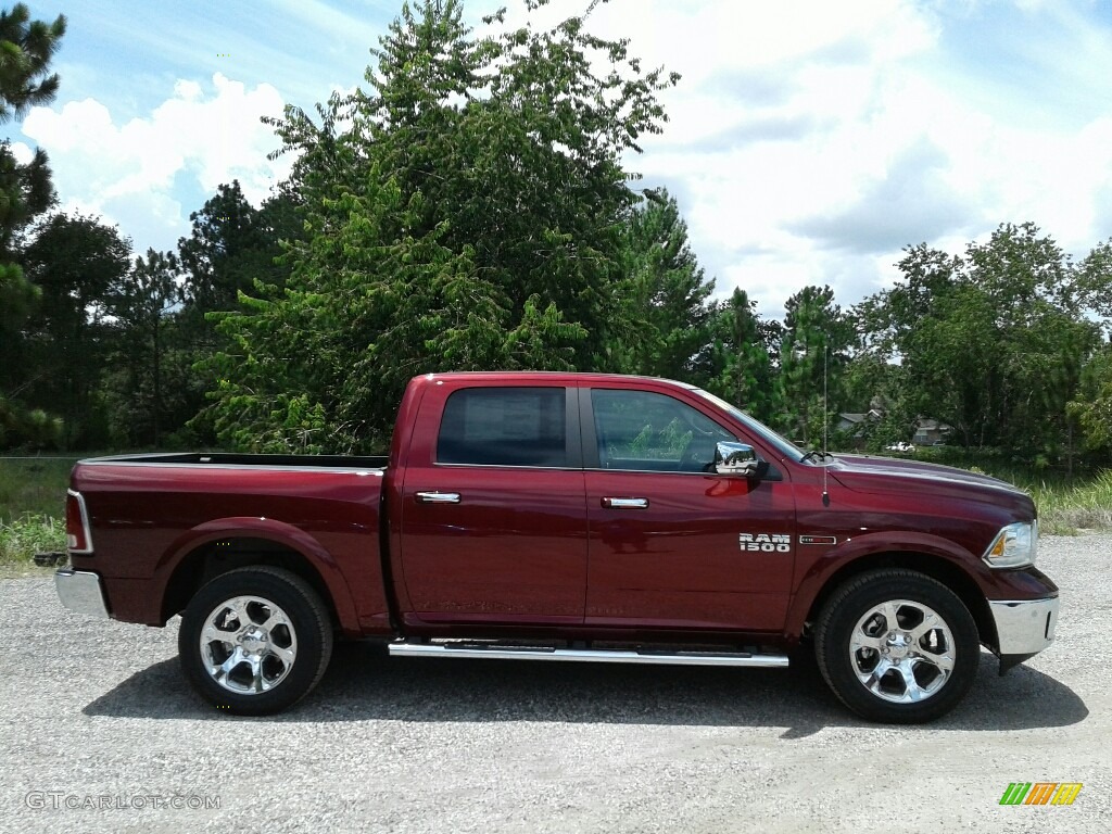 2018 1500 Laramie Crew Cab 4x4 - Delmonico Red Pearl / Black photo #6