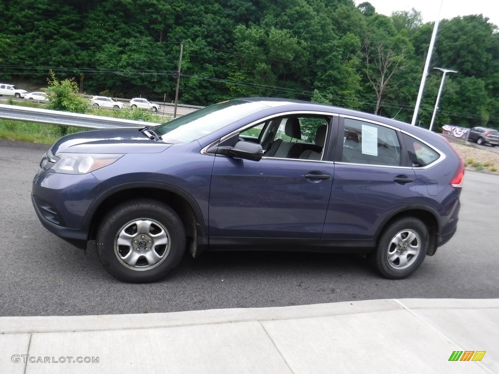 2012 CR-V LX 4WD - Twilight Blue Metallic / Gray photo #4