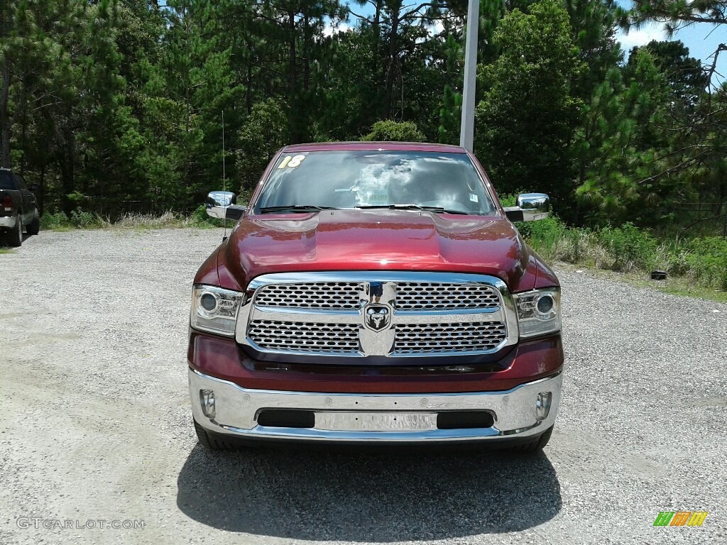 2018 1500 Laramie Crew Cab 4x4 - Delmonico Red Pearl / Black photo #8