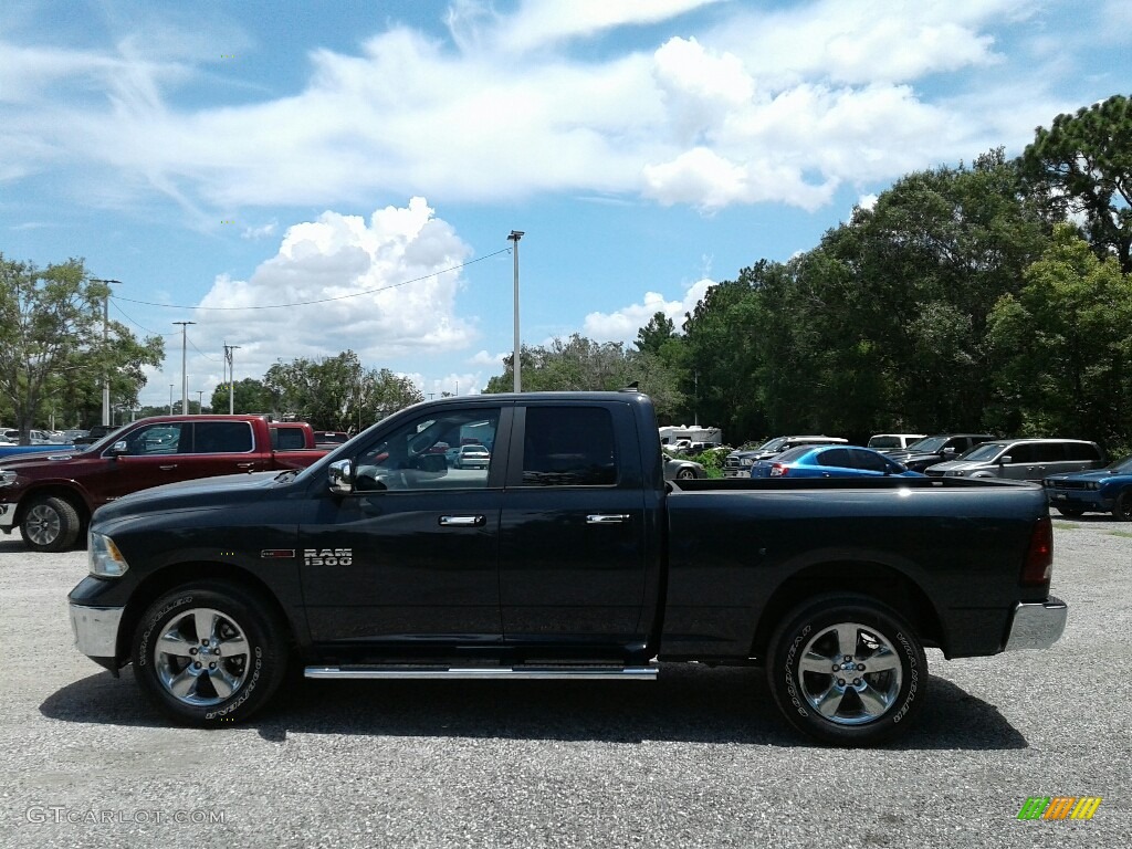 2018 1500 Big Horn Quad Cab 4x4 - Maximum Steel Metallic / Black/Diesel Gray photo #2