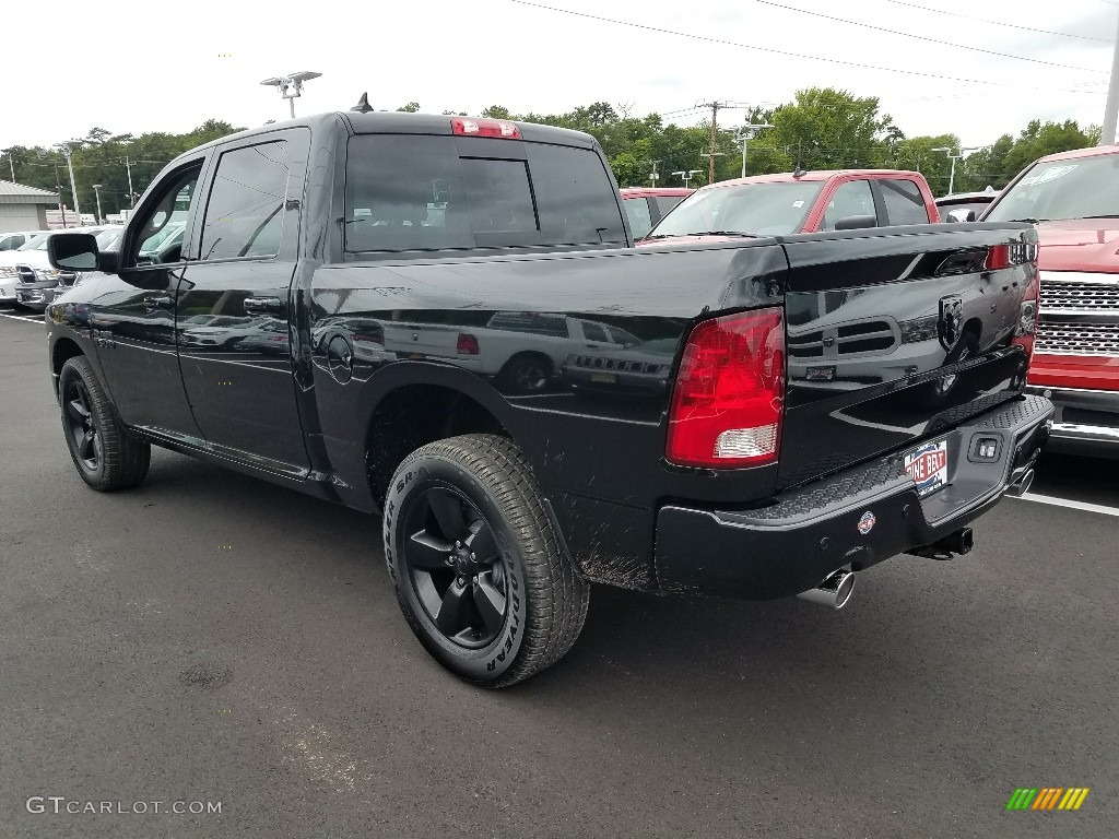 2018 1500 Big Horn Crew Cab 4x4 - Brilliant Black Crystal Pearl / Black/Diesel Gray photo #4