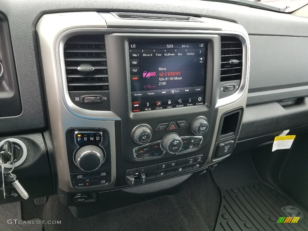 2018 1500 Big Horn Crew Cab 4x4 - Brilliant Black Crystal Pearl / Black/Diesel Gray photo #9
