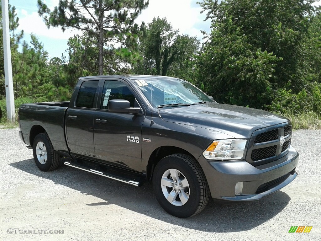 2018 1500 Express Quad Cab - Granite Crystal Metallic / Black/Diesel Gray photo #7