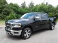2019 Diamond Black Crystal Pearl Ram 1500 Laramie Crew Cab 4x4  photo #2