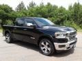 2019 Diamond Black Crystal Pearl Ram 1500 Laramie Crew Cab 4x4  photo #4