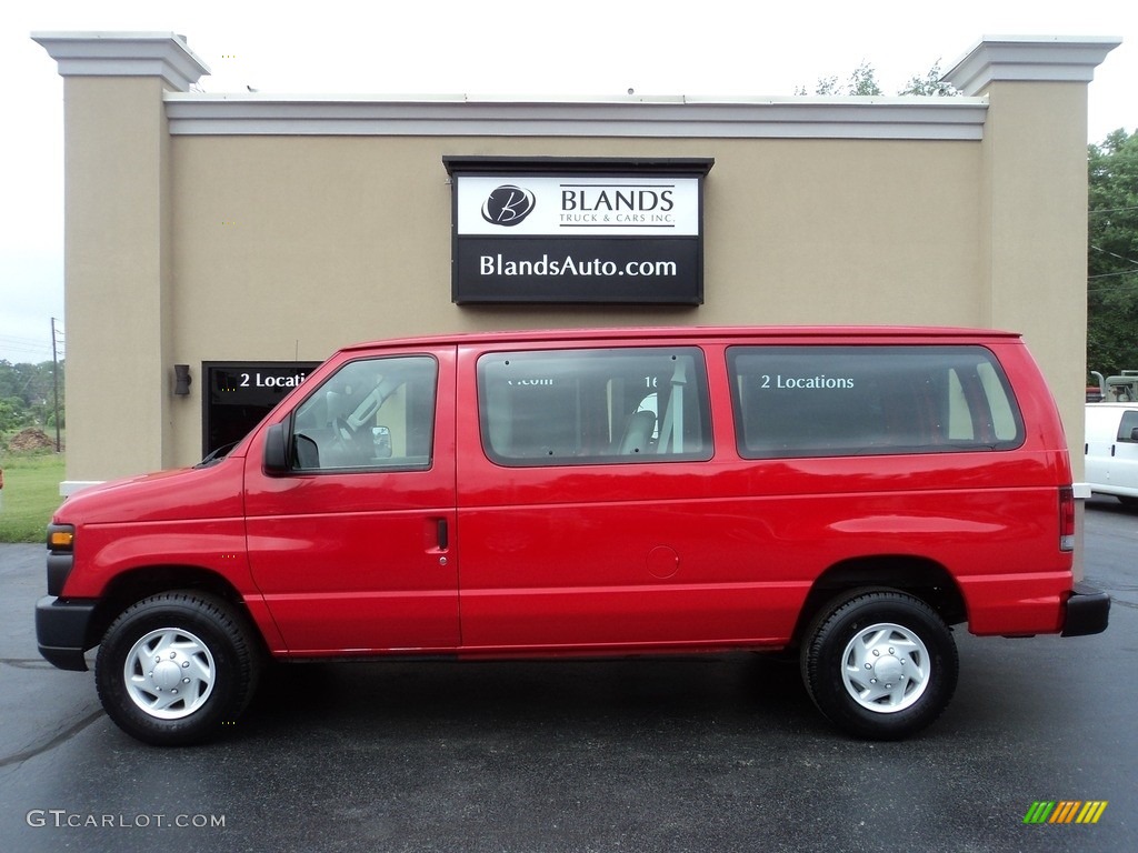 2009 E Series Van E250 Super Duty Commercial - Red / Medium Flint photo #1