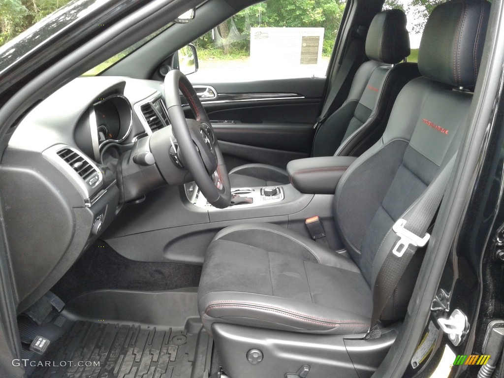 Black/Ruby Red Interior 2018 Jeep Grand Cherokee Trailhawk 4x4 Photo #127709196