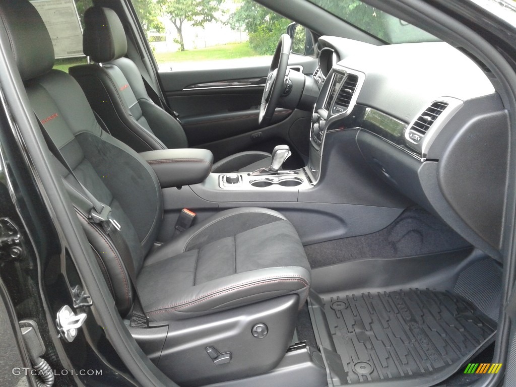 Black/Ruby Red Interior 2018 Jeep Grand Cherokee Trailhawk 4x4 Photo #127709286