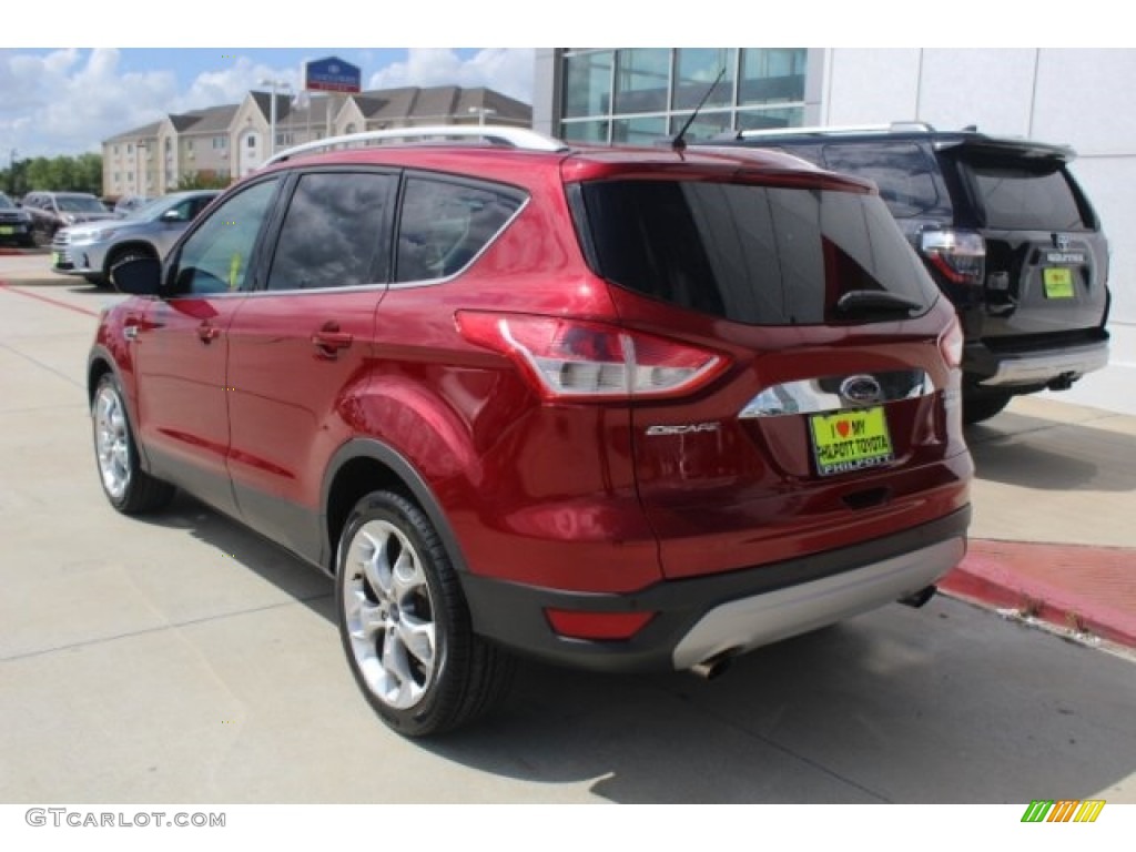 2014 Escape Titanium 1.6L EcoBoost - Ruby Red / Charcoal Black photo #6