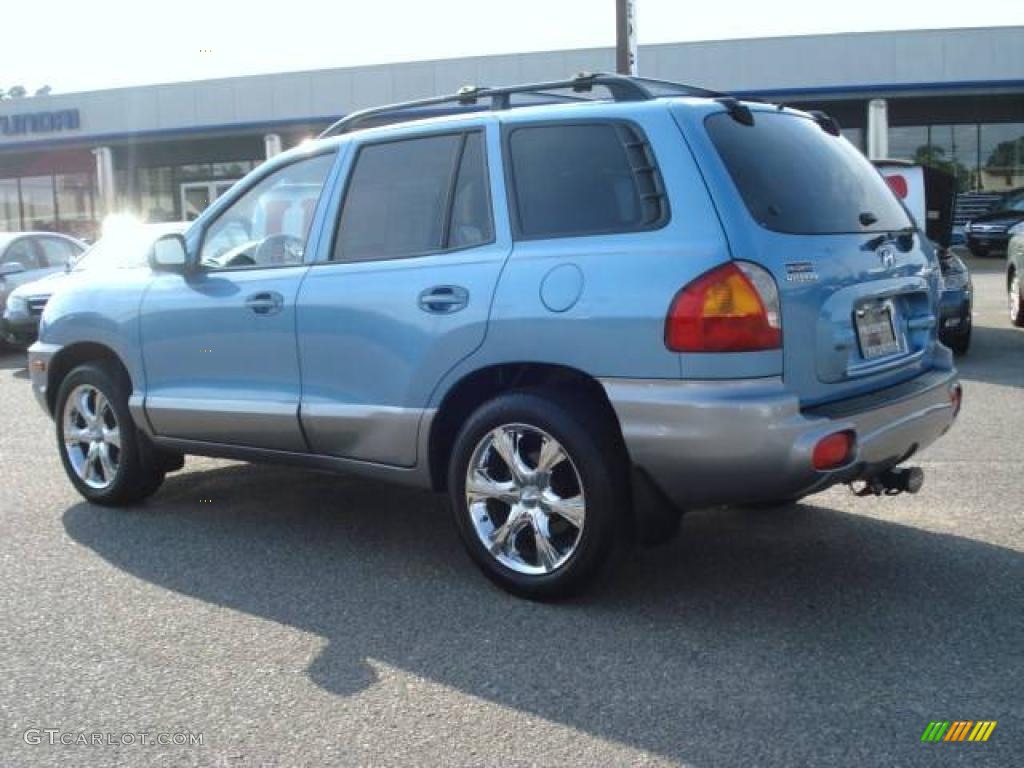 2004 Santa Fe GLS 4WD - Arctic Blue / Gray photo #3