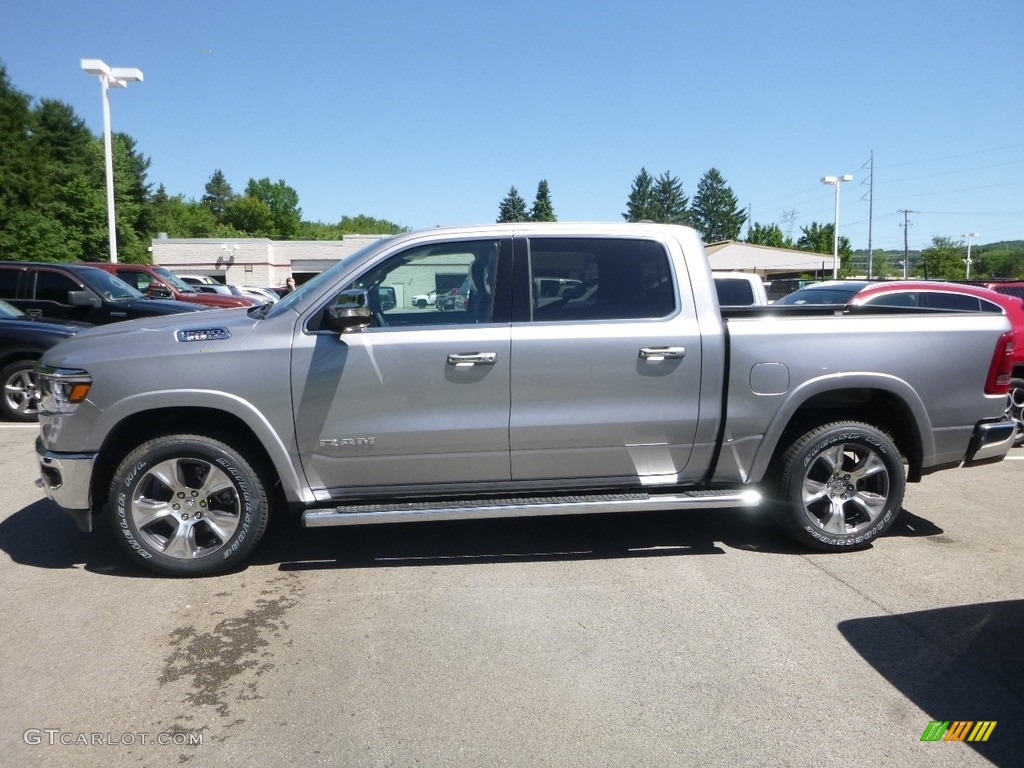 2019 1500 Laramie Crew Cab 4x4 - Billett Silver Metallic / Black photo #2