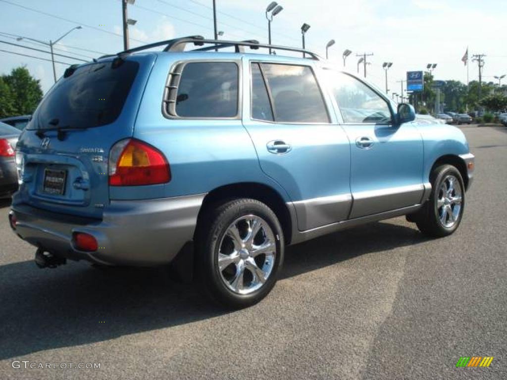 2004 Santa Fe GLS 4WD - Arctic Blue / Gray photo #5