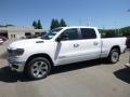 2019 Bright White Ram 1500 Big Horn Crew Cab 4x4  photo #3
