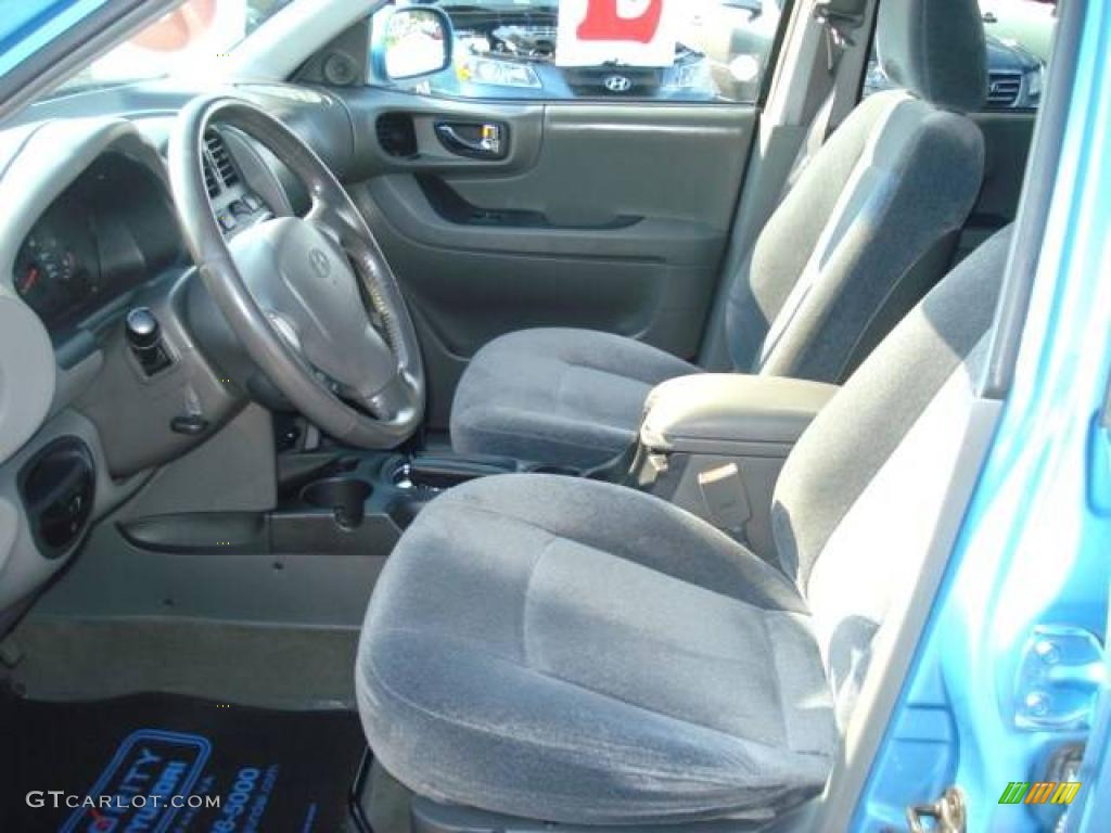 2004 Santa Fe GLS 4WD - Arctic Blue / Gray photo #9