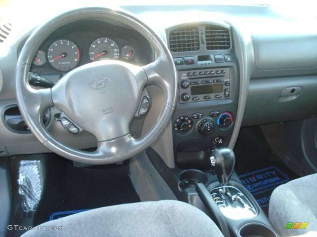 2004 Santa Fe GLS 4WD - Arctic Blue / Gray photo #12