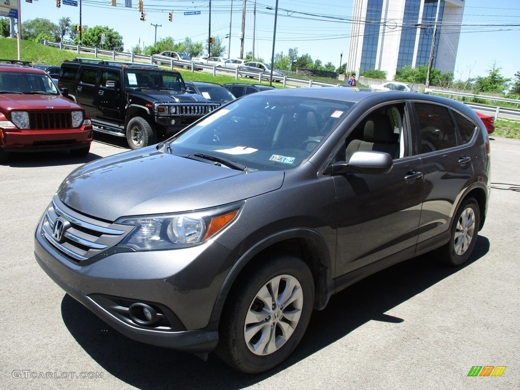 2012 CR-V EX 4WD - Polished Metal Metallic / Gray photo #7
