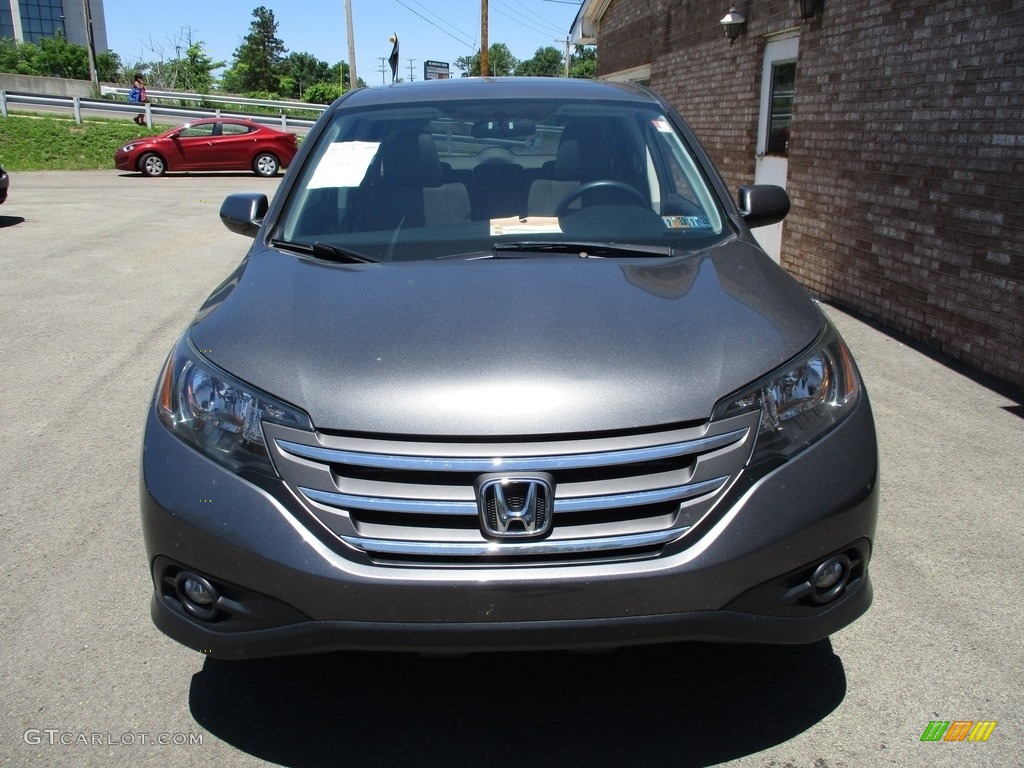 2012 CR-V EX 4WD - Polished Metal Metallic / Gray photo #8