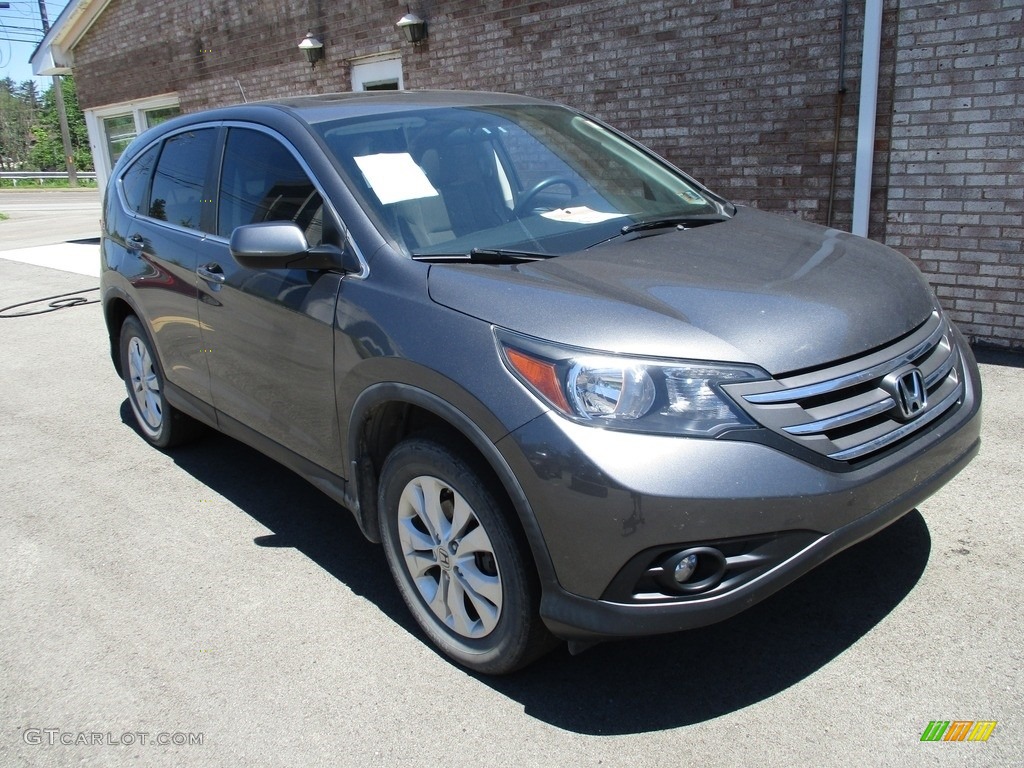 2012 CR-V EX 4WD - Polished Metal Metallic / Gray photo #9