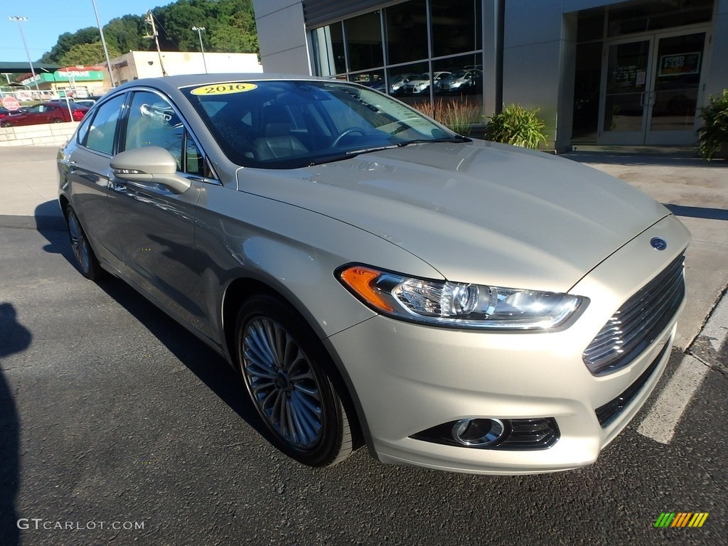 2016 Fusion Titanium AWD - Tectonic Metallic / Charcoal Black photo #9