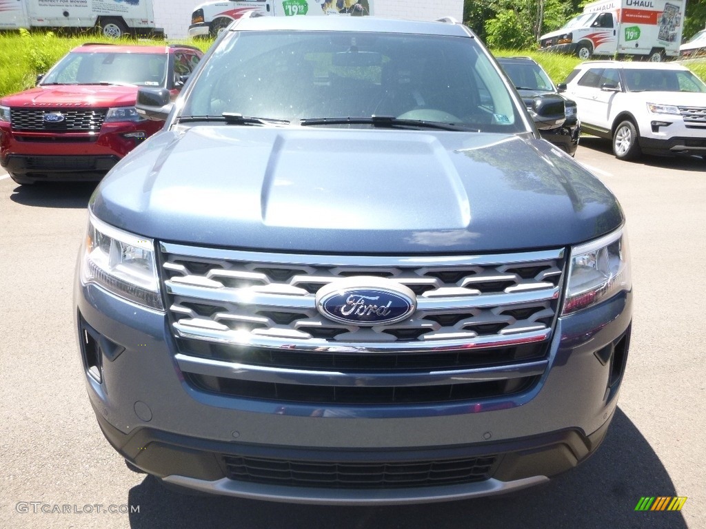 2018 Explorer XLT 4WD - Blue Metallic / Ebony Black photo #4