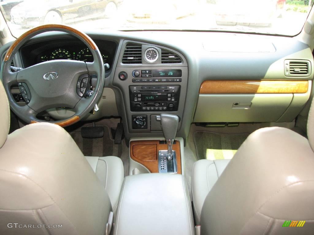 2002 QX4 4x4 - Black Obsidian / Stone Beige photo #11