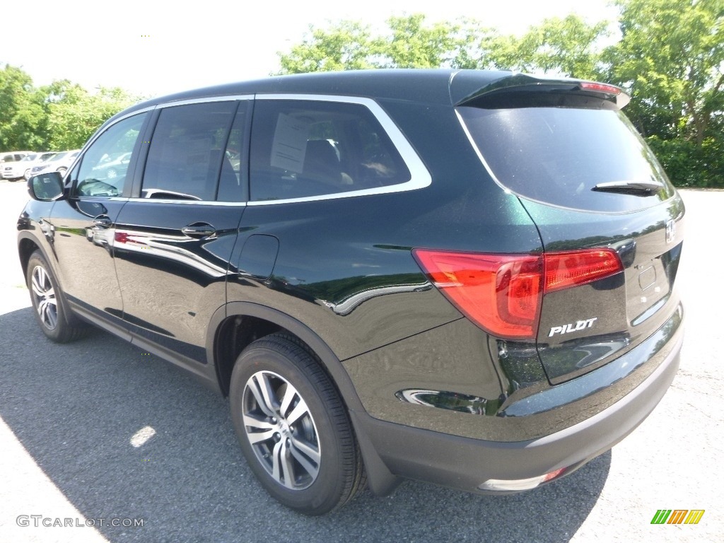 2018 Pilot EX-L AWD - Black Forest Pearl / Beige photo #2