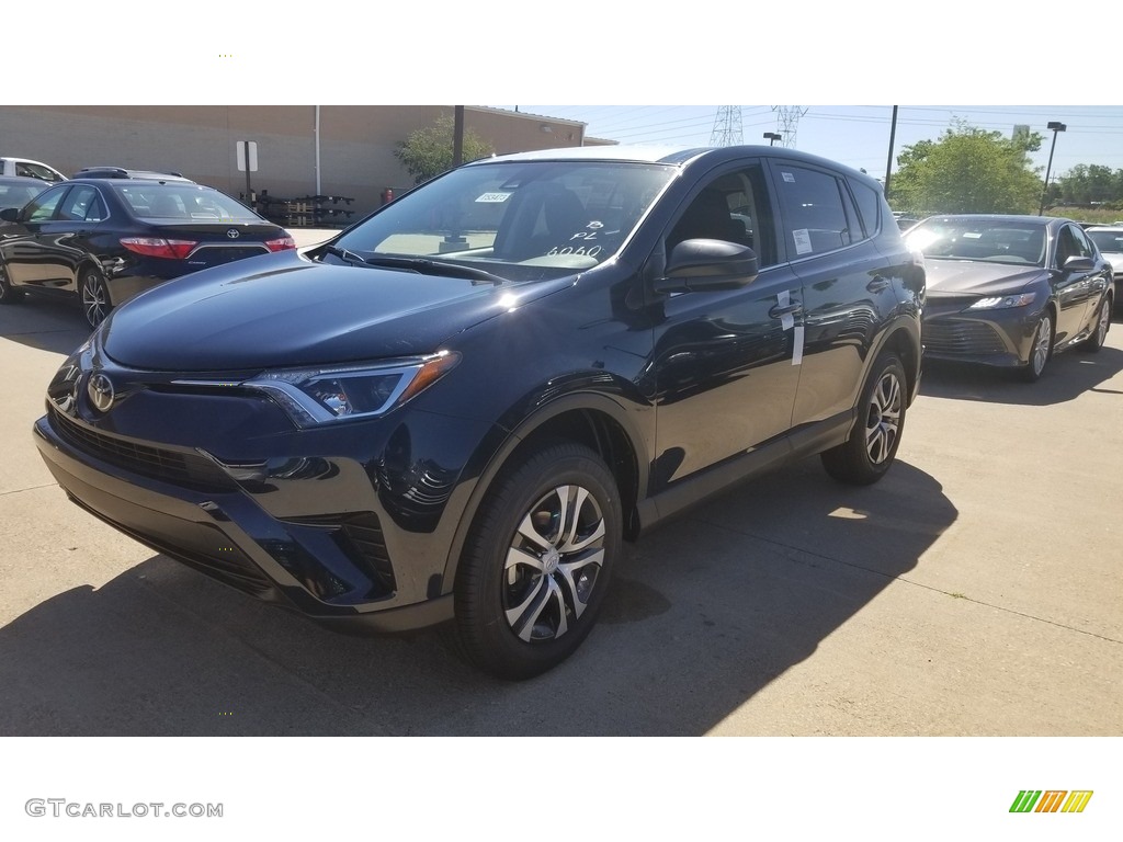 2018 RAV4 LE - Galactic Aqua Mica / Black photo #1
