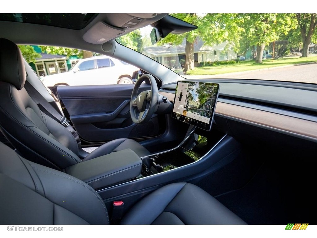 Black Interior 2018 Tesla Model 3 Long Range Photo #127725632