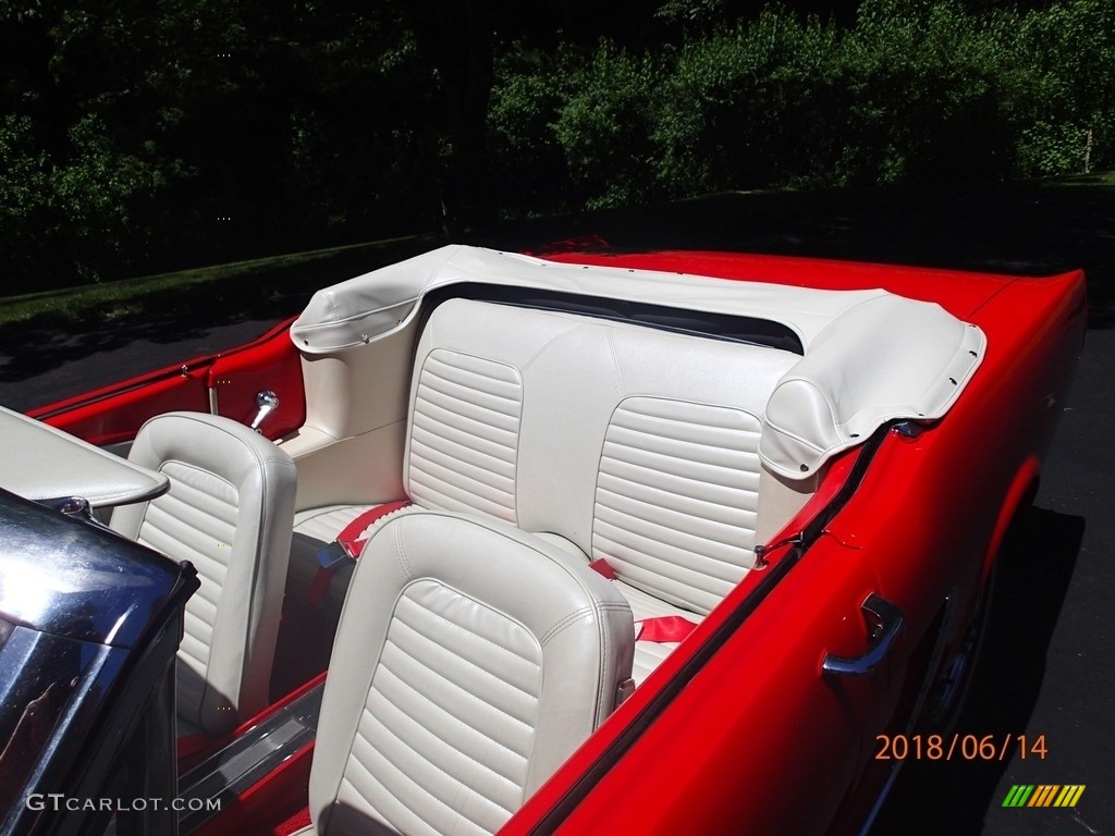 White Interior 1964 Ford Mustang Convertible Photo #127726144