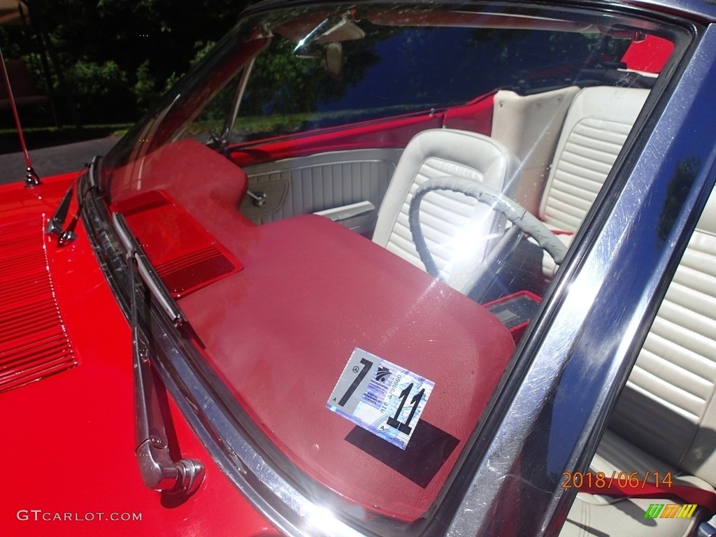 1964 Mustang Convertible - Rangoon Red / White photo #5