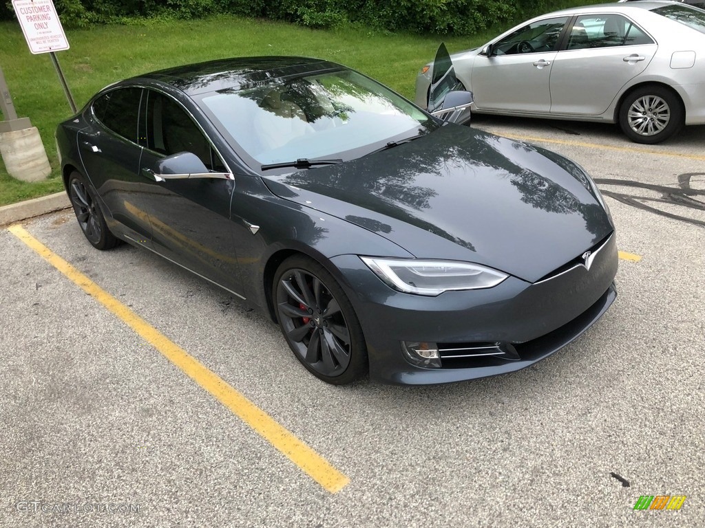 Midnight Silver Metallic 2016 Tesla Model S P100D Exterior Photo #127726852