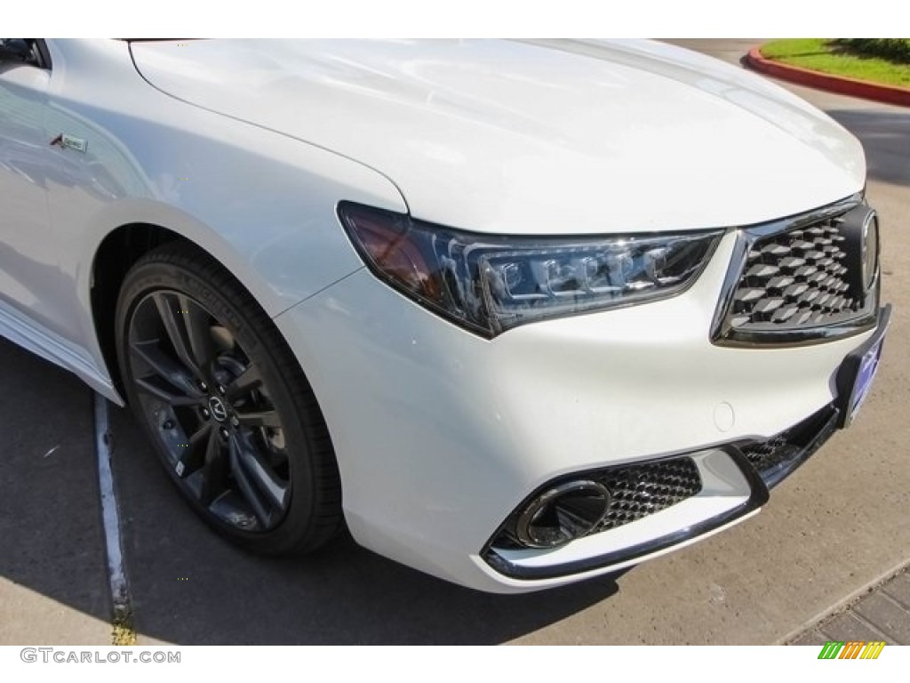 2019 TLX A-Spec Sedan - Platinum White Pearl / Ebony photo #10