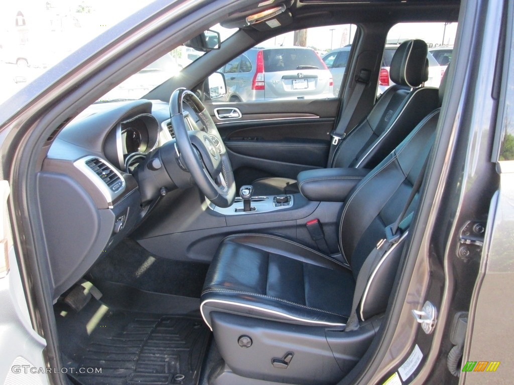 2015 Grand Cherokee Overland 4x4 - Granite Crystal Metallic / Indigo Blue/Brown photo #13