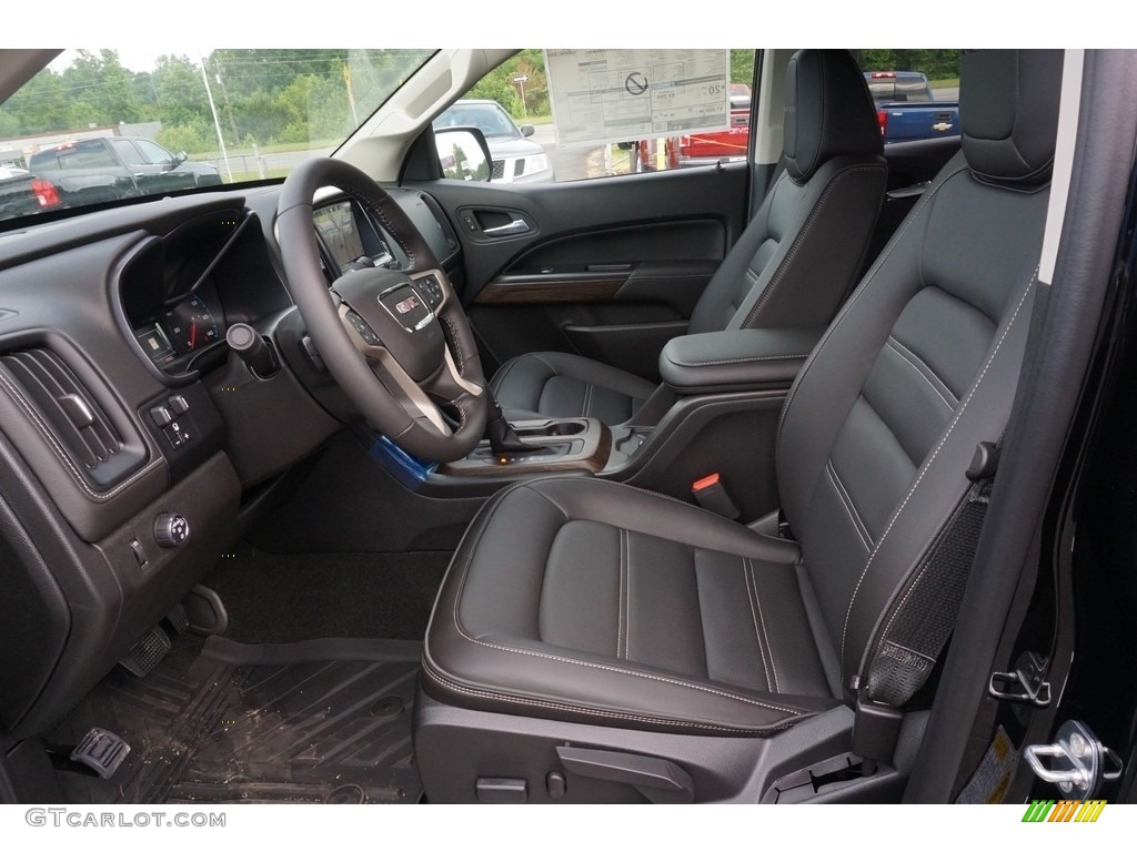 Jet Black Interior 2018 GMC Canyon Denali Crew Cab Photo #127736236